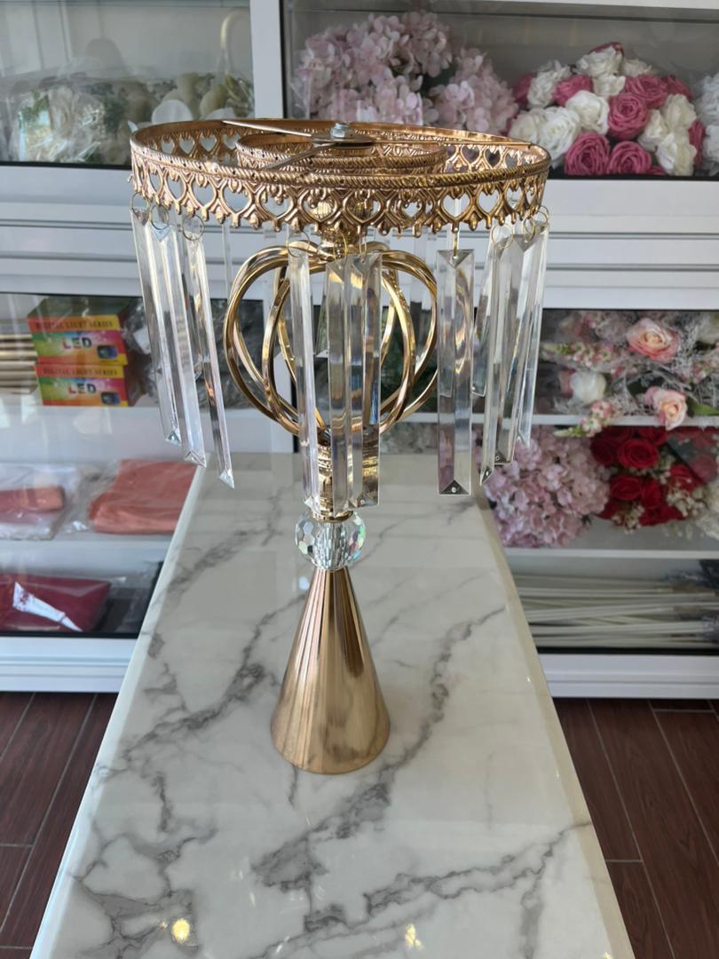 Centre de Table en m�tal dor� pour d�coration