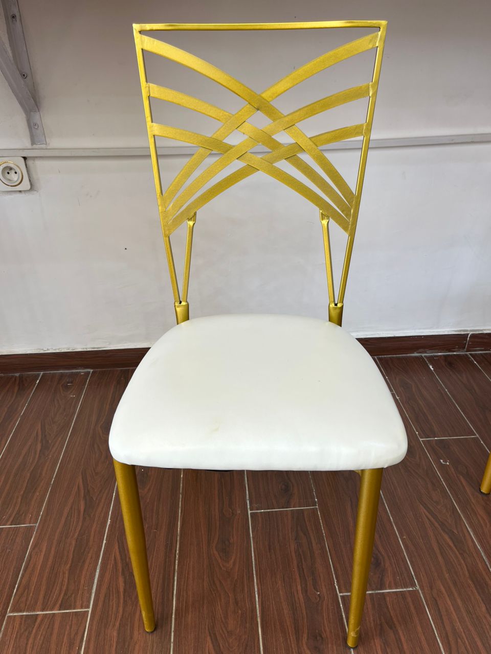 Chaises tiffany peinture avec coussin de si�ge